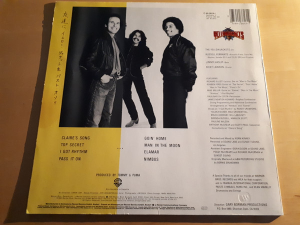 Yellowjackets - Mirage À Trois | Warner Bros. Records (92-3813-1) - 2