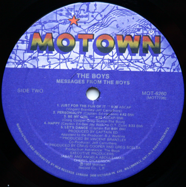 The Boys - Messages From The Boys | Motown (MOT-6260) - 4 The Boys - Messages From The Boys | Motown (MOT-6260) - 4
