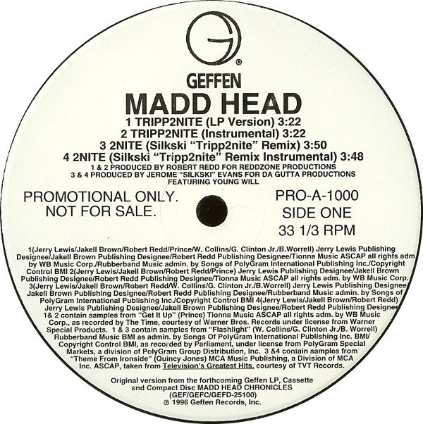 Madd Head - Tripp2nite | Geffen Records (PRO-A-1000) Madd Head - Tripp2nite | Geffen Records (PRO-A-1000)