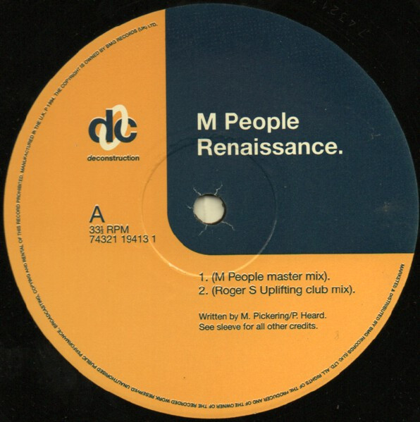 M People - Renaissance | Deconstruction (74321 19413 1) - 3 M People - Renaissance | Deconstruction (74321 19413 1) - 3