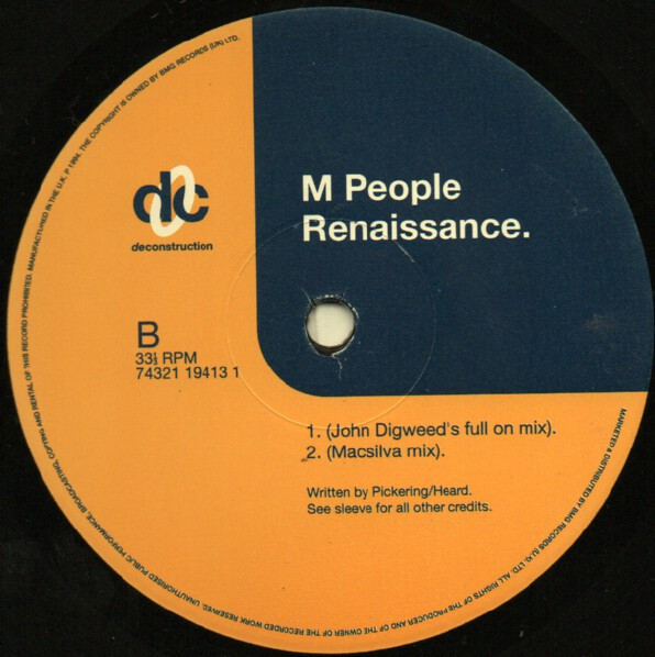 M People - Renaissance | Deconstruction (74321 19413 1) - 4 M People - Renaissance | Deconstruction (74321 19413 1) - 4
