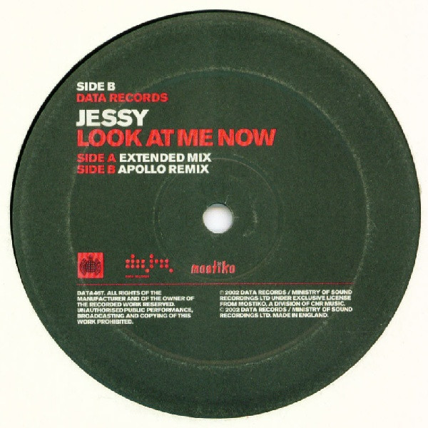 Jessy - Look At Me Now | Data Records (DATA46T) - main