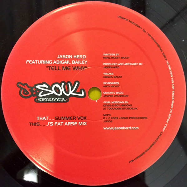 Jason Herd - Tell Me Why | J:Soul Recordings (JSOUL 002)