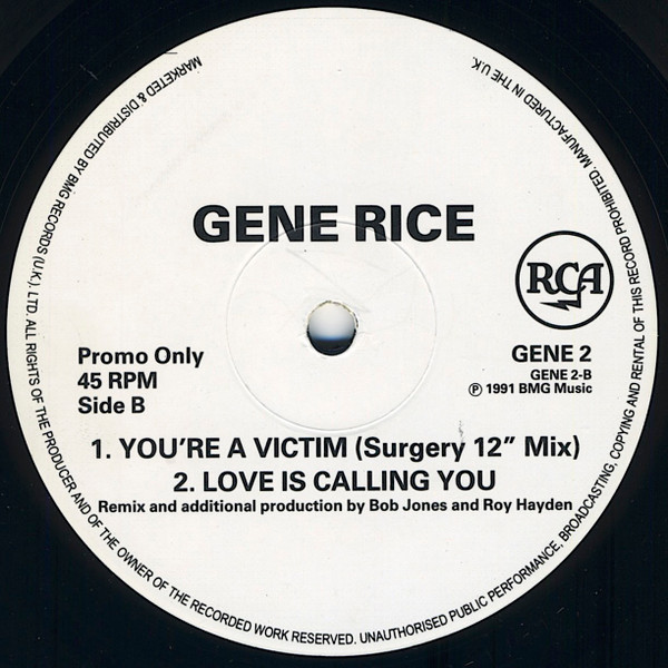 Gene Rice - You're A Victim | RCA (GENE 2) - 2