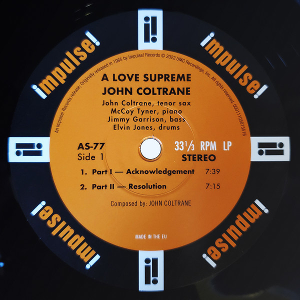 John Coltrane - A Love Supreme | Impulse! (00011105015516) - 2