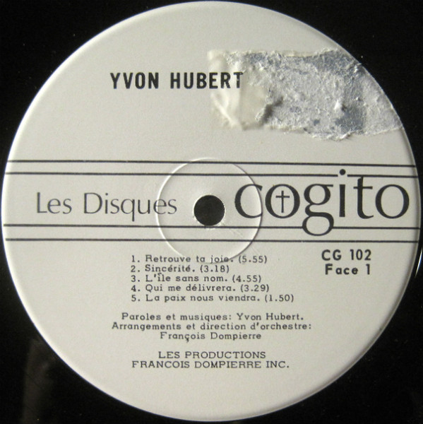 Yvon Hubert - Spirisphère | Les Disques Cogito (CG-102) - 3