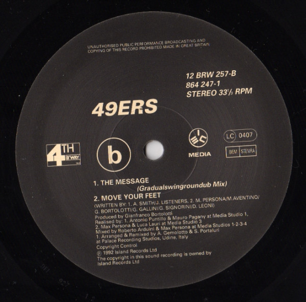 49ers - The Message | 4th & Broadway (12 BRW 257) - 4