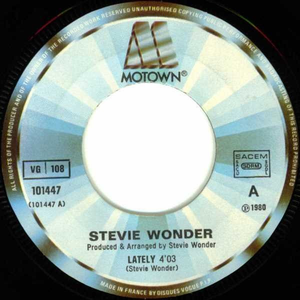 Stevie Wonder - Lately | Motown (101447) - 3