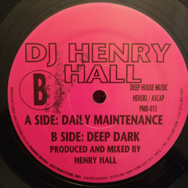 DJ Henry Hall - Daily Maintenance | Power Music Records (PMD-013) - 2 DJ Henry Hall - Daily Maintenance | Power Music Records (PMD-013) - 2