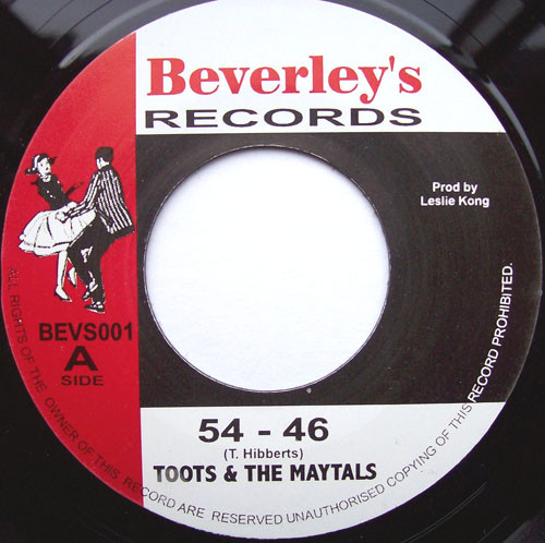 Toots & The Maytals - 54 - 46 / Pressure Drop | Beverley's Records (BEVS001) - main