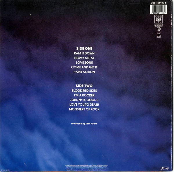 Judas Priest - Ram It Down | CBS (CBS 461108 1) - 3 Judas Priest - Ram It Down | CBS (CBS 461108 1) - 3