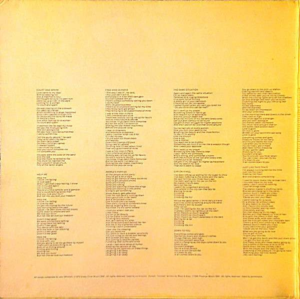 Joni Mitchell - Court And Spark | Asylum Records (7ES 1001) - 2