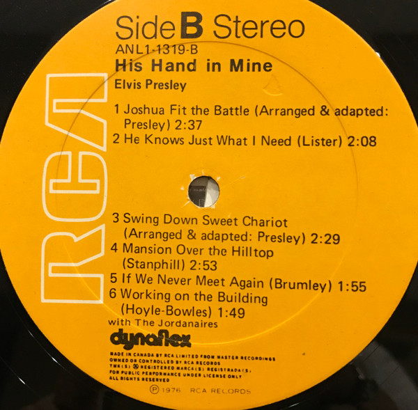 Elvis Presley - His Hand In Mine [Vinyl] | RCA (ANL1-1319) - 4