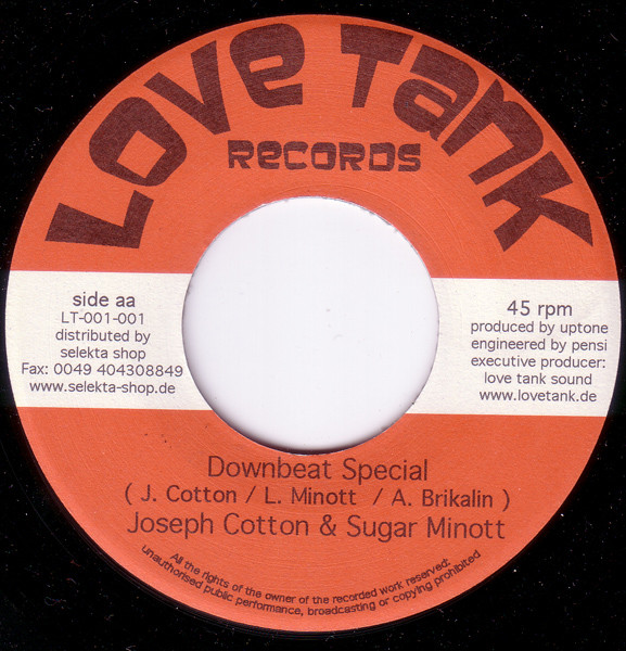Sugar Minott / Joseph Cotton & Sugar Minott - Tribute To Sir Coxsone / Downbeat Special | Love Tank Records (LT-001-001) - 2 Sugar Minott / Joseph Cotton & Sugar Minott - Tribute To Sir Coxsone / Downbeat Special | Love Tank Records (LT-001-001) - 2