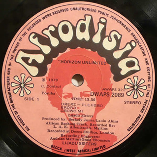 Lijadu Sisters - Horizon Unlimited | Afrodisia (DWAPS 2089) - 2
