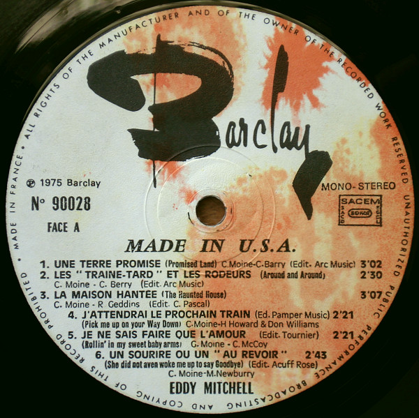 Eddy Mitchell - Made In USA | Barclay (90.028) - 4
