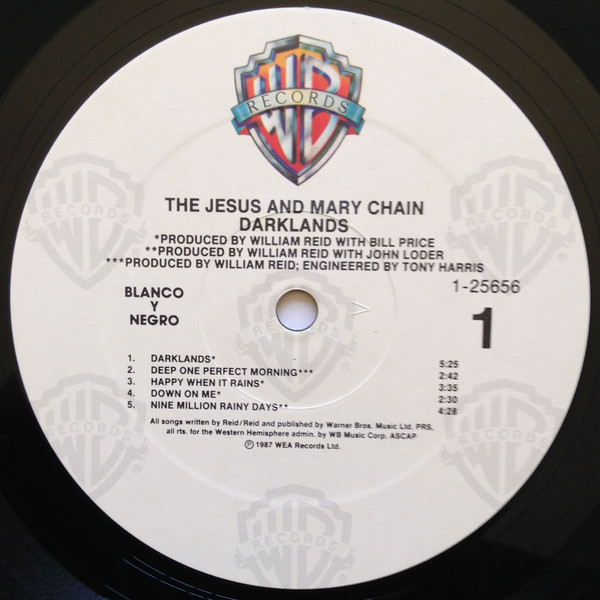 The Jesus And Mary Chain - Darklands | Warner Bros. Records (9 25656-1) - 3