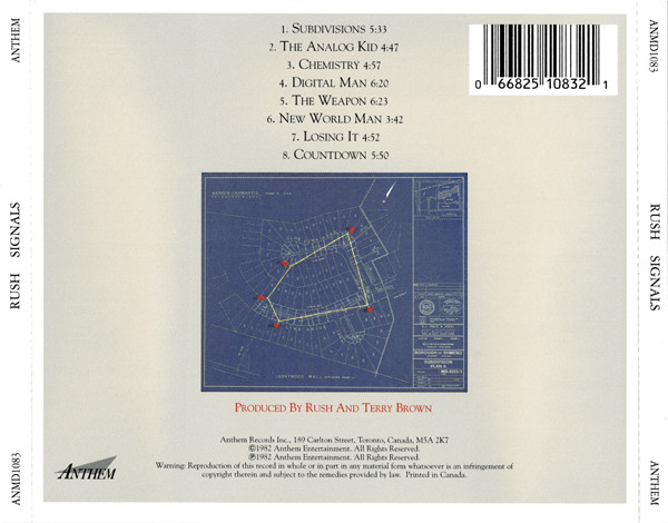 Rush - Signals | Anthem (ANMD 1083) - 3