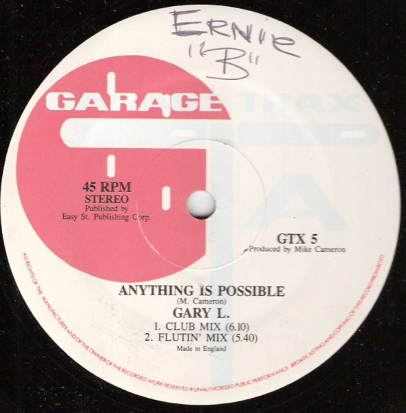 Gary L. - Anything Is Possible | Garage Trax (GTX 5)