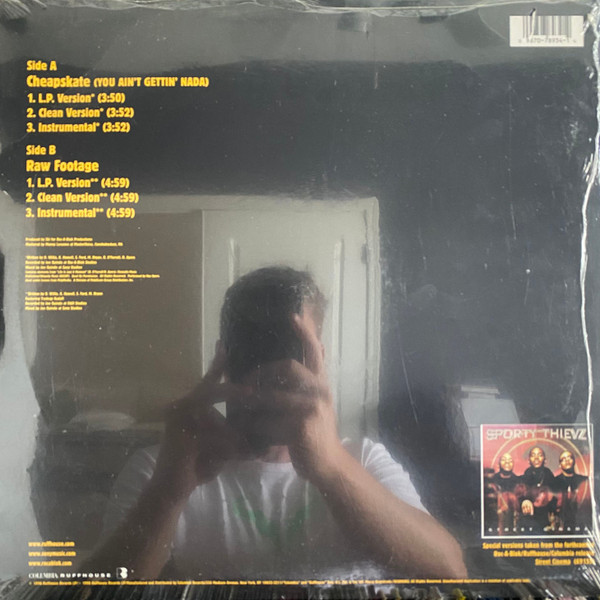 Sporty Thievz - Cheapskate (You Ain't Gettin' Nada) | Ruffhouse Records (44 78934) - 2