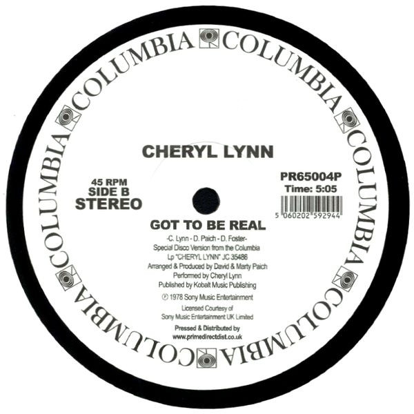 Cheryl Lynn - You Saved My Day / Got To Be Real | Columbia (PR65004P) - 2