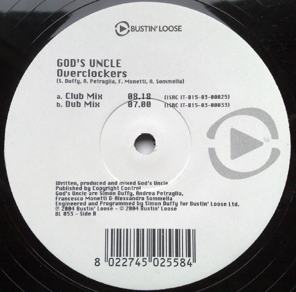 God's Uncle - Overclockers | Bustin' Loose Recordings (BL053)