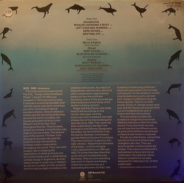 No Artist - Deep Voices - The Second Whale Record | Capitol Records (E-ST 11598) - 2