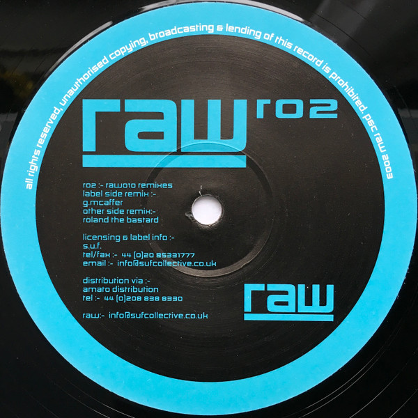 Guy McAffer vs. Rowland The Bastard - RAW10 Remixes | Ripe Analogue Waveforms (RAW) Remix (r02)