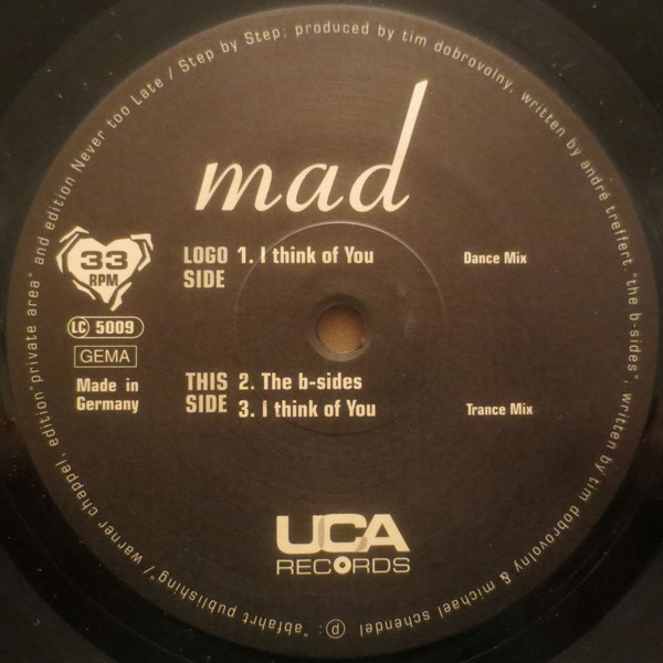 MAD - I Think Of You | UCA Records (UCA PRO 024-6) MAD - I Think Of You | UCA Records (UCA PRO 024-6)