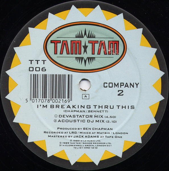 Company 2 - I'm Breaking Thru This | Tam Tam Records (TTT 006)
