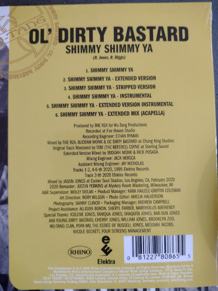 Ol' Dirty Bastard - Shimmy Shimmy Ya | Rhino Records (RCV1 728269) - 2