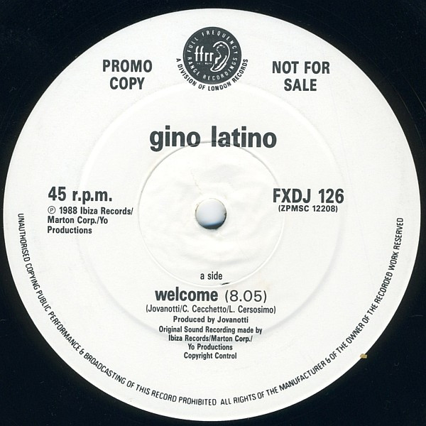 Gino Latino - Welcome | FFRR (FXDJ 126) Gino Latino - Welcome | FFRR (FXDJ 126)