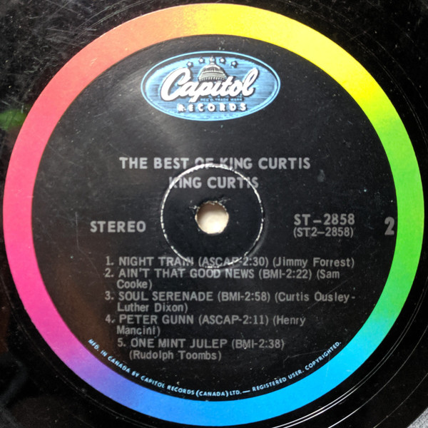 King Curtis - The Best Of King Curtis | Capitol Records (ST 2858) - 2