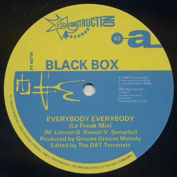 Black Box - Everybody, Everybody | Deconstruction (PT 43716) - 3