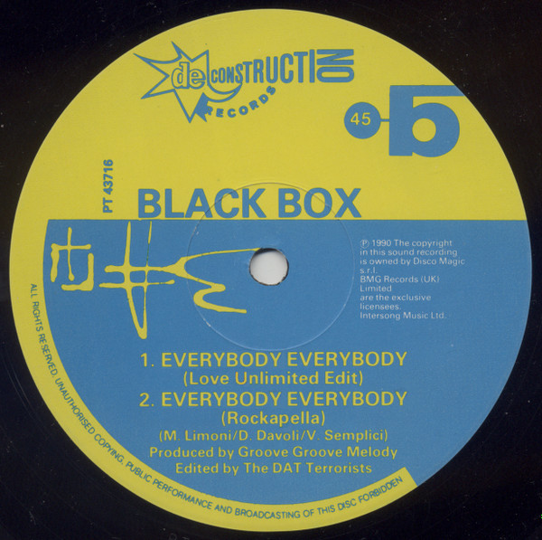 Black Box - Everybody, Everybody | Deconstruction (PT 43716) - 4