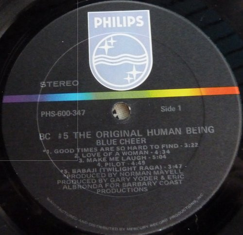 Blue Cheer - BC #5 The Original Human Being | Philips (PHS 600-347) - 3