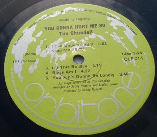 Tim Chandell - You Gonna Hurt Me So | Orbitone Records (OLP 014) - 4 Tim Chandell - You Gonna Hurt Me So | Orbitone Records (OLP 014) - 4
