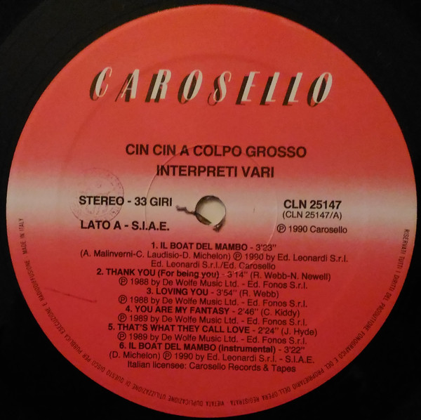 Le Ragazze Cin Cin - Cin Cin A Colpo Grosso | Carosello (CLN 25147) - 2 Le Ragazze Cin Cin - Cin Cin A Colpo Grosso | Carosello (CLN 25147) - 2
