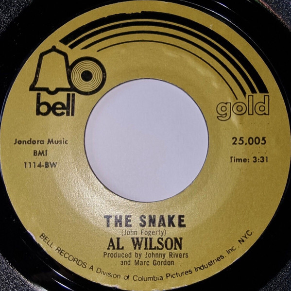 Al Wilson - The Snake | Bell Records (25,005)
