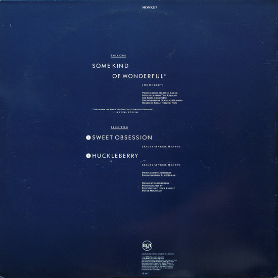 The Blow Monkeys - Some Kind Of Wonderful | RCA (MONKT 7) - 2