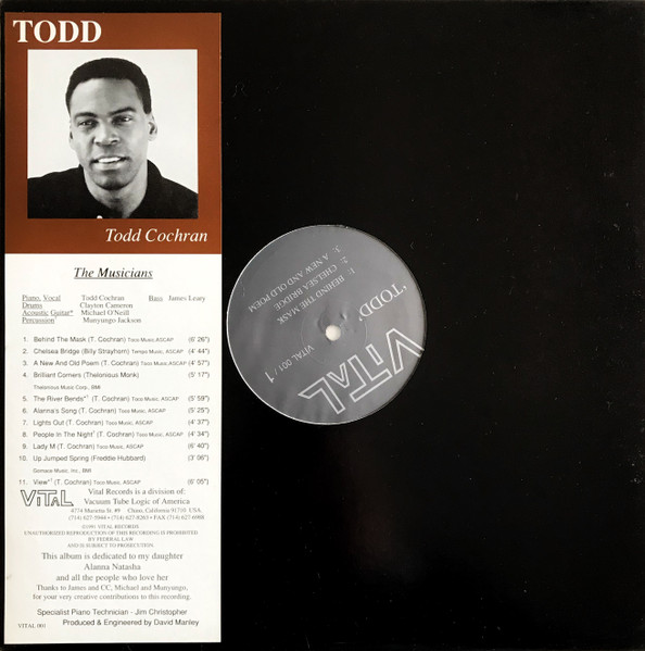 Todd Cochran - Todd | Vital Records (VITAL 001) Todd Cochran - Todd | Vital Records (VITAL 001)