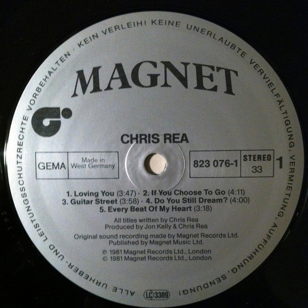 Chris Rea - Chris Rea | Magnet (823 076-1) - 3 Chris Rea - Chris Rea | Magnet (823 076-1) - 3