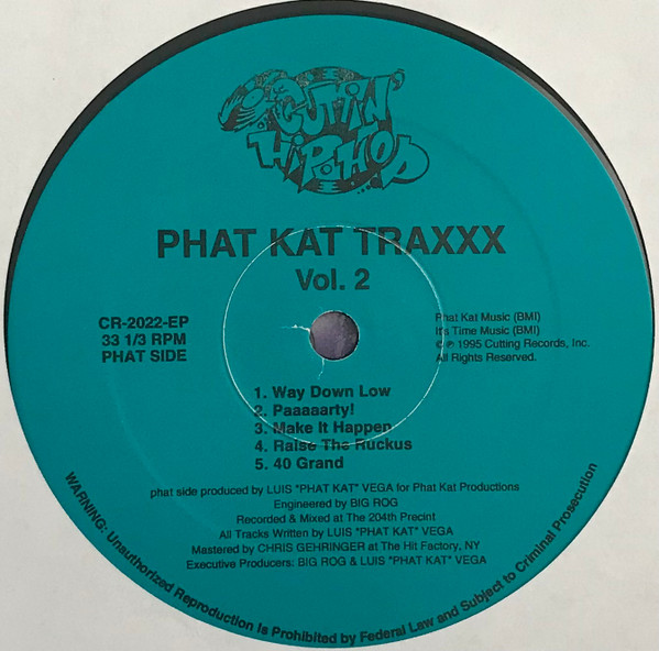 Luis Vega - Phat Kat Traxxx Volume 2 | Cuttin' Hip Hop (CR-2022-EP) - 3