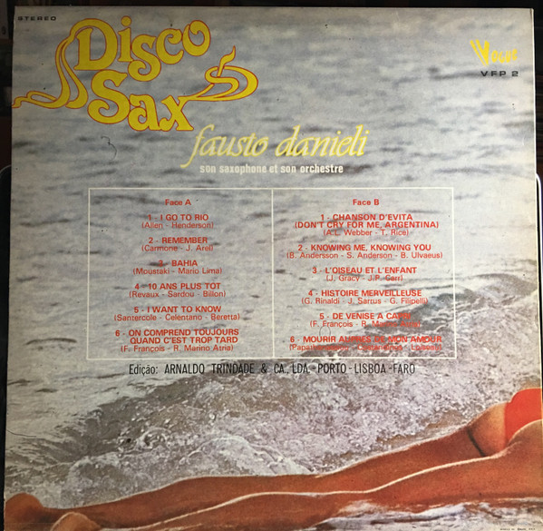 Fausto Danieli, Son Saxophone Et Son Orchestre - Disco Sax | Vogue (VFP 2) - 2