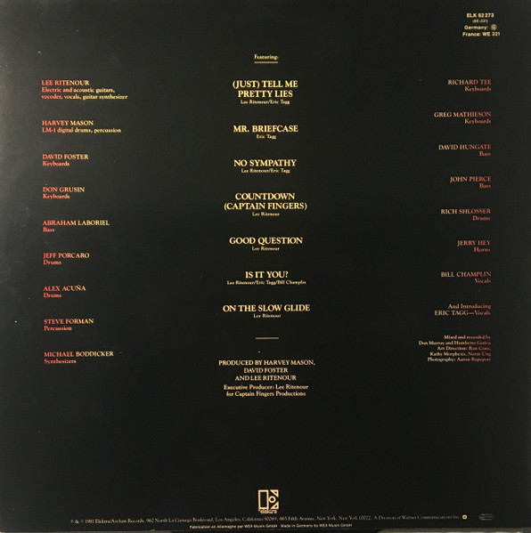 Lee Ritenour - Rit | Elektra (ELK 52273) - 2