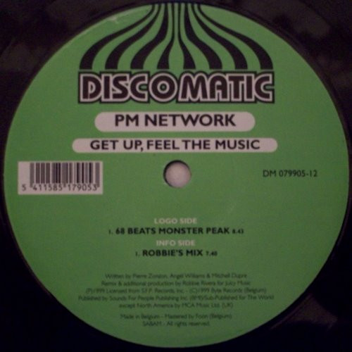 PM Network - Get Up, Feel The Music | Discomatic (DM 079905-12) - 3