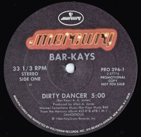 Bar-Kays - Dirty Dancer | Mercury (PRO 296-1)