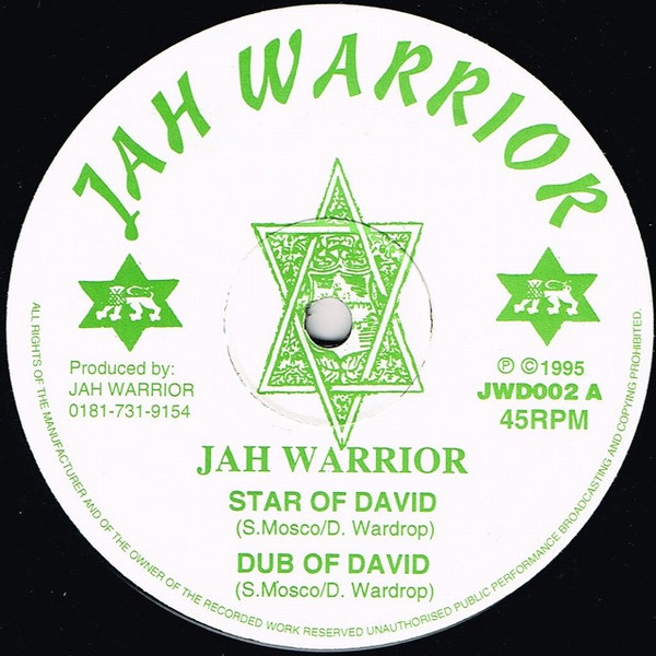 Jah Warrior - Star Of David / Vampire | Jah Warrior Records (JWD002) - main