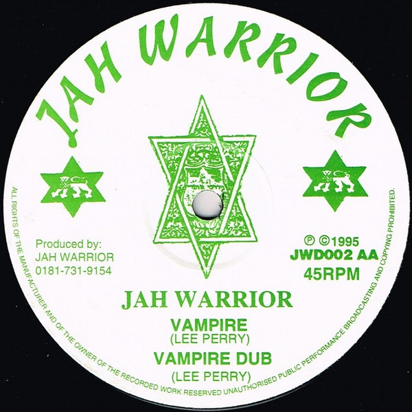 Jah Warrior - Star Of David / Vampire | Jah Warrior Records (JWD002) - 2
