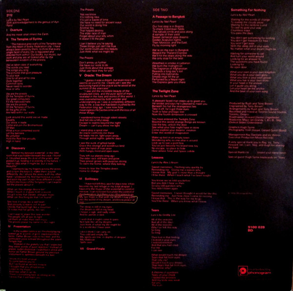 Rush - 2112 | Mercury (9100 039) - 3